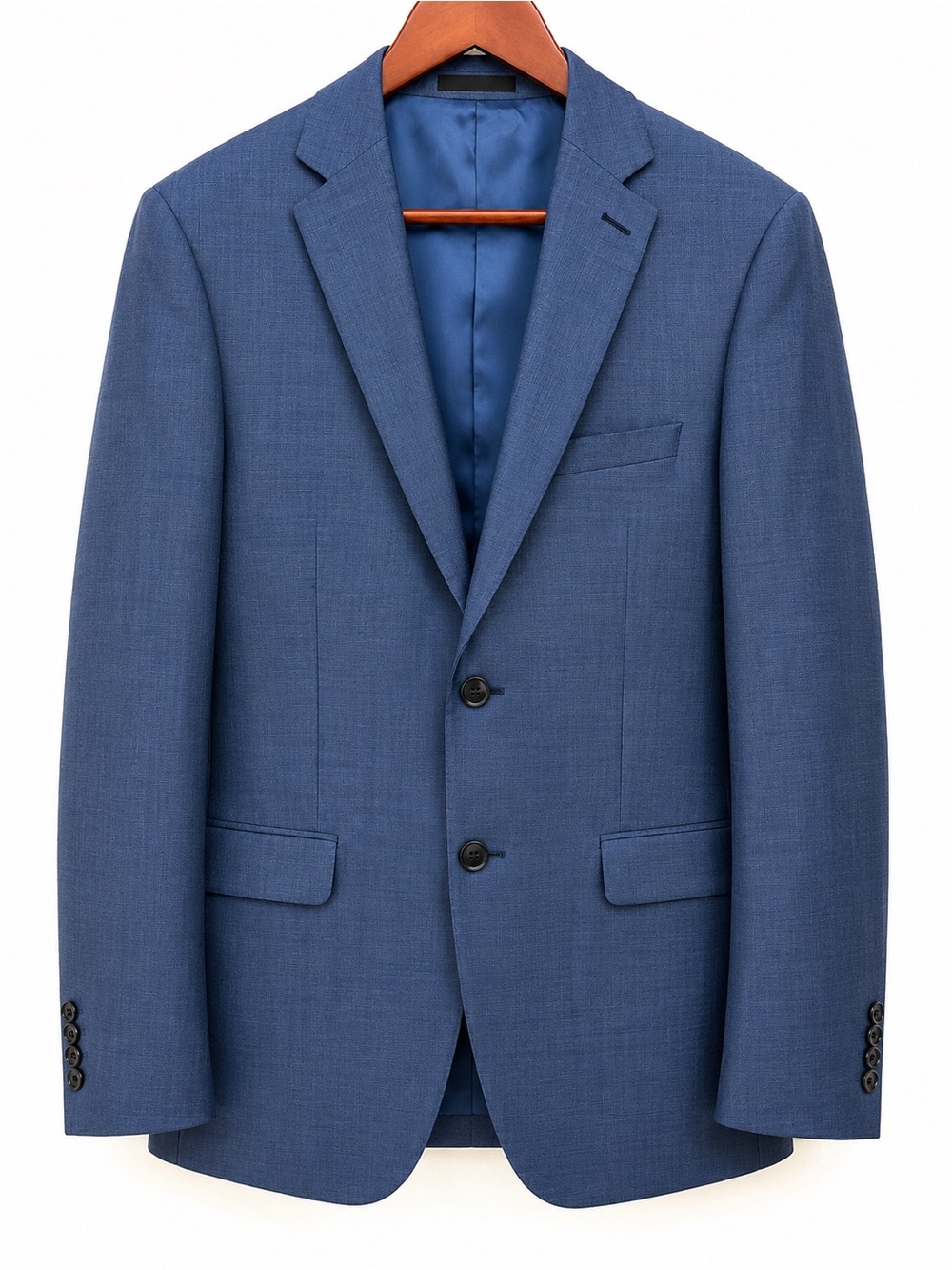 Calvin Klein 100% Wool Sport Coat Men's 42R X Slim Fit Blue Blazer